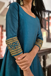 NR0097 - Rangoli Silk Kurta + Dupatta