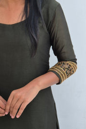 NR0097 - Rangoli Silk Kurta + Dupatta