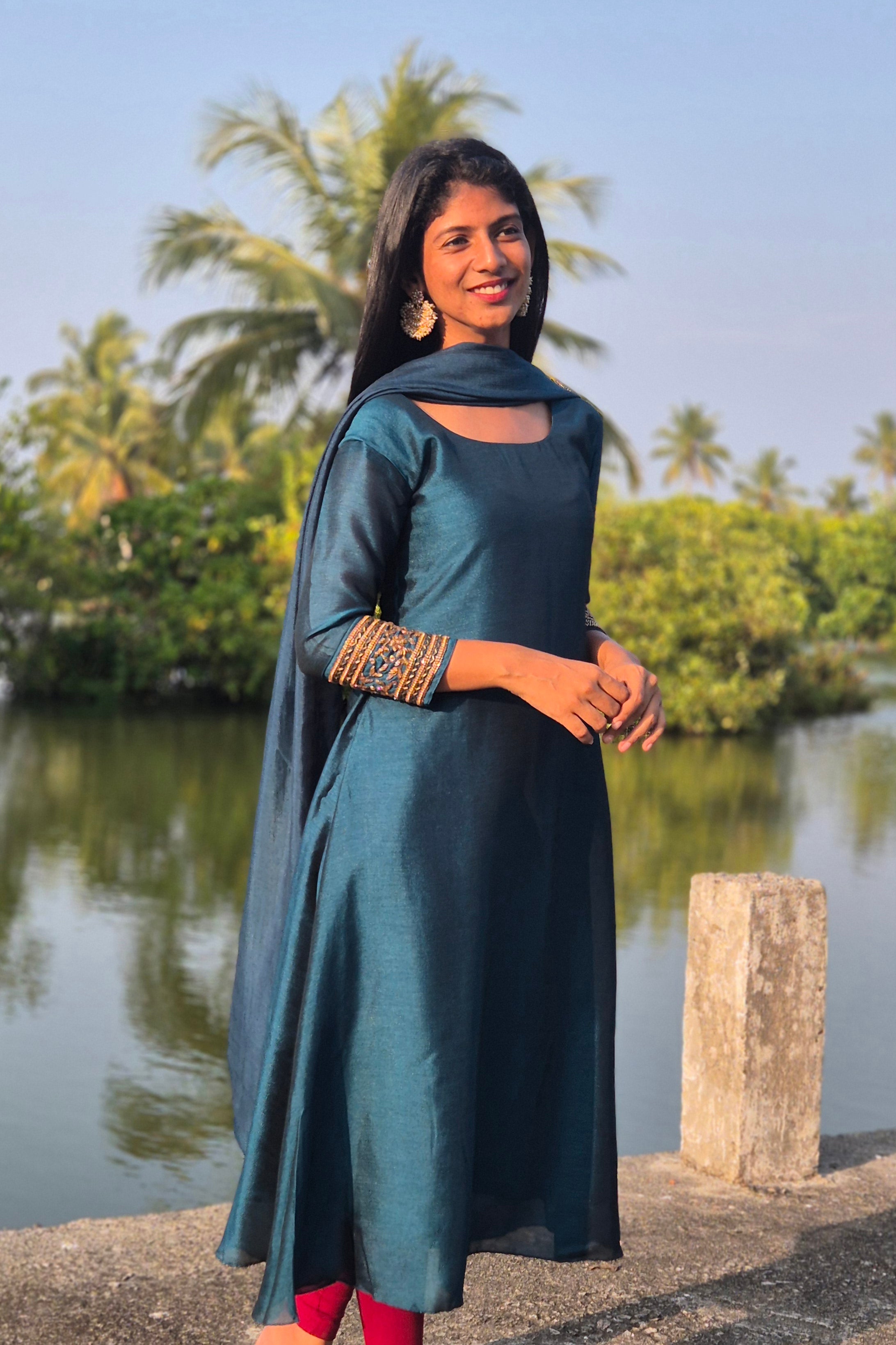 NR0097 - Rangoli Silk Kurta + Dupatta