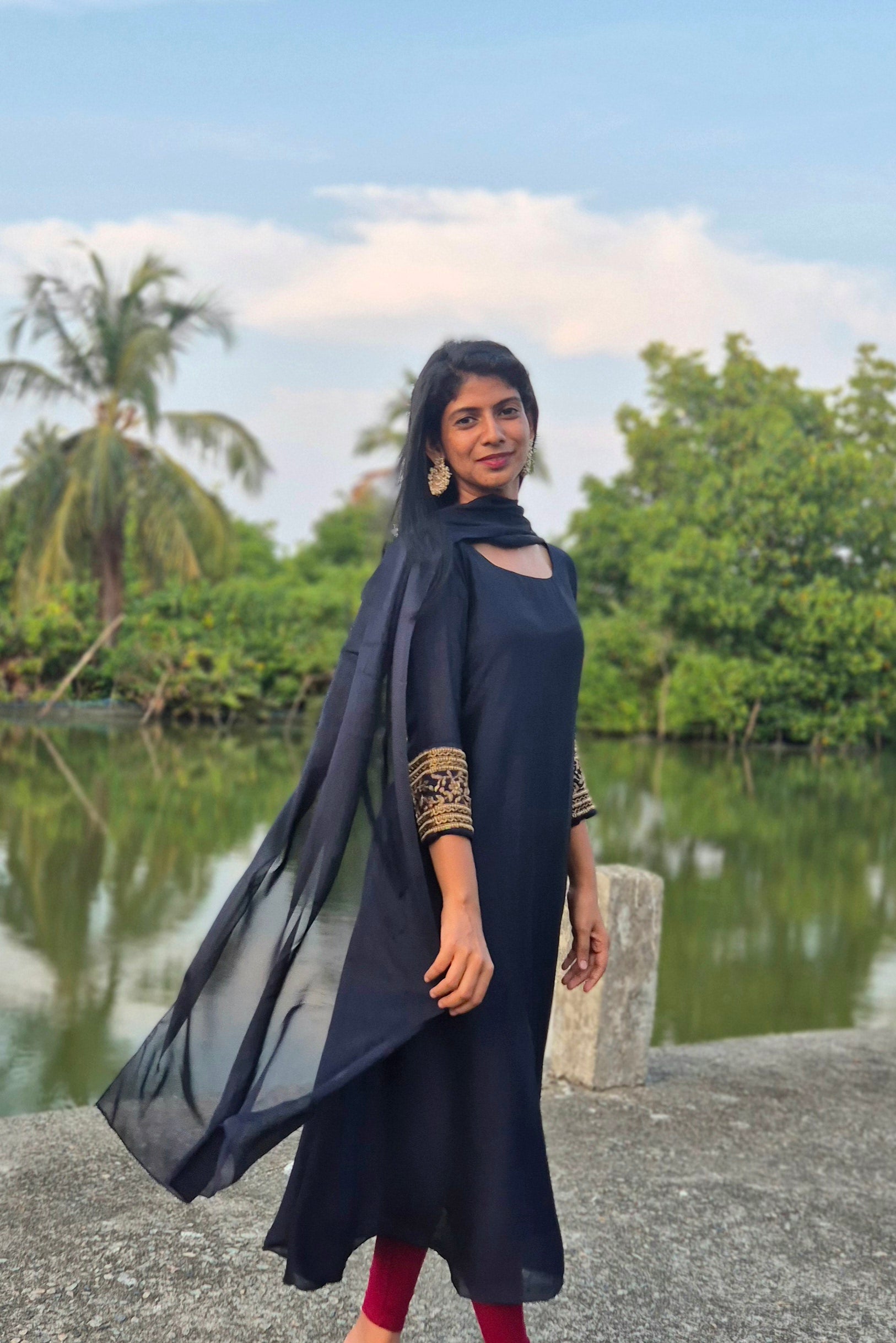 NR0097 - Rangoli Silk Kurta + Dupatta