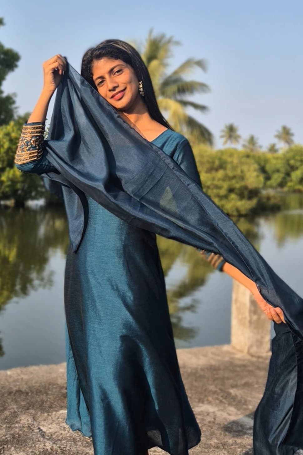 NR0097 - Rangoli Silk Kurta + Dupatta