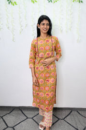 NR0038 - Cotton Printed Kurta-Pant Set