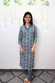 NR0039 - Cotton Fade Printed Kurta-Pant Set