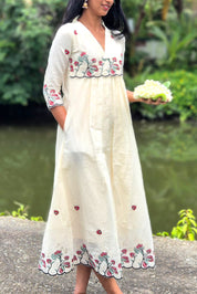 NR0191 - Onam Kurta with Thread & Cut work