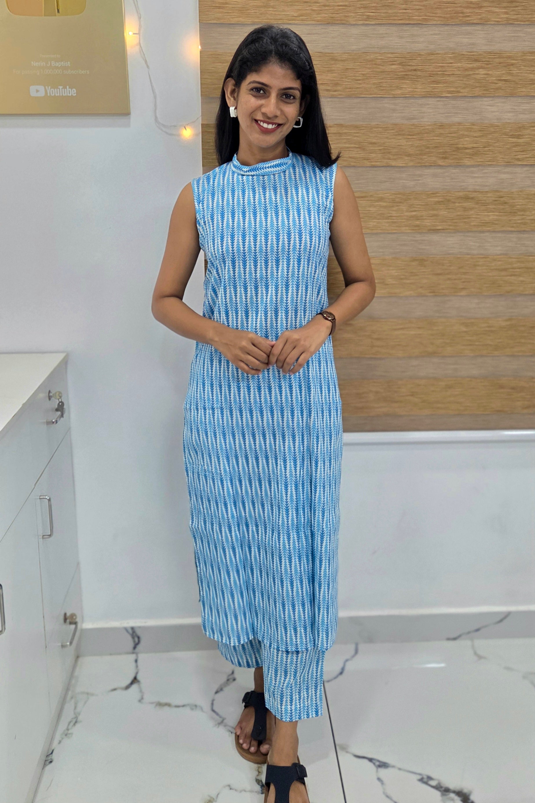 NR0208 - Halter Neck Co-Ord Set with Pocket