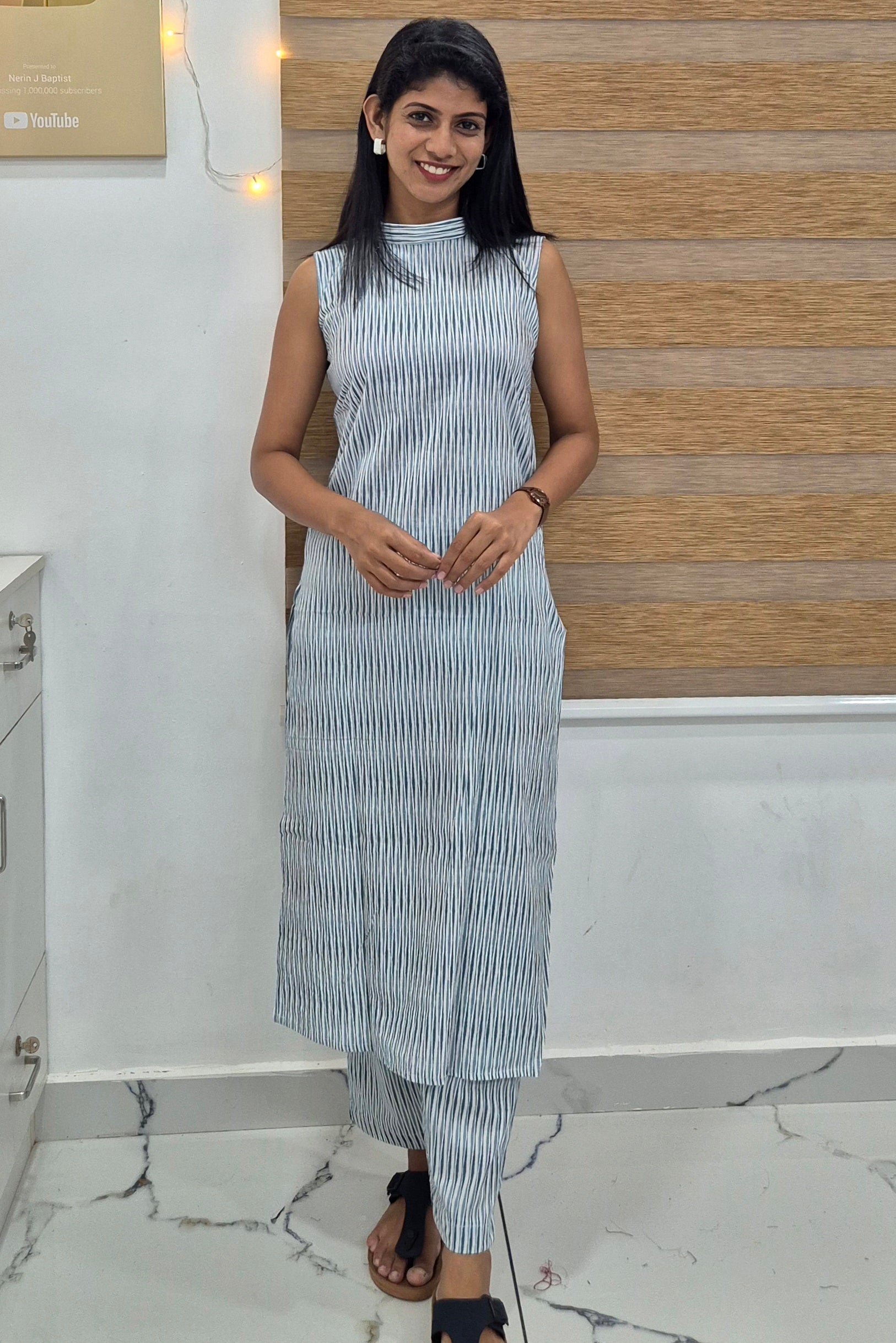 NR0212 - Halter Neck Co-Ord Set with Pocket