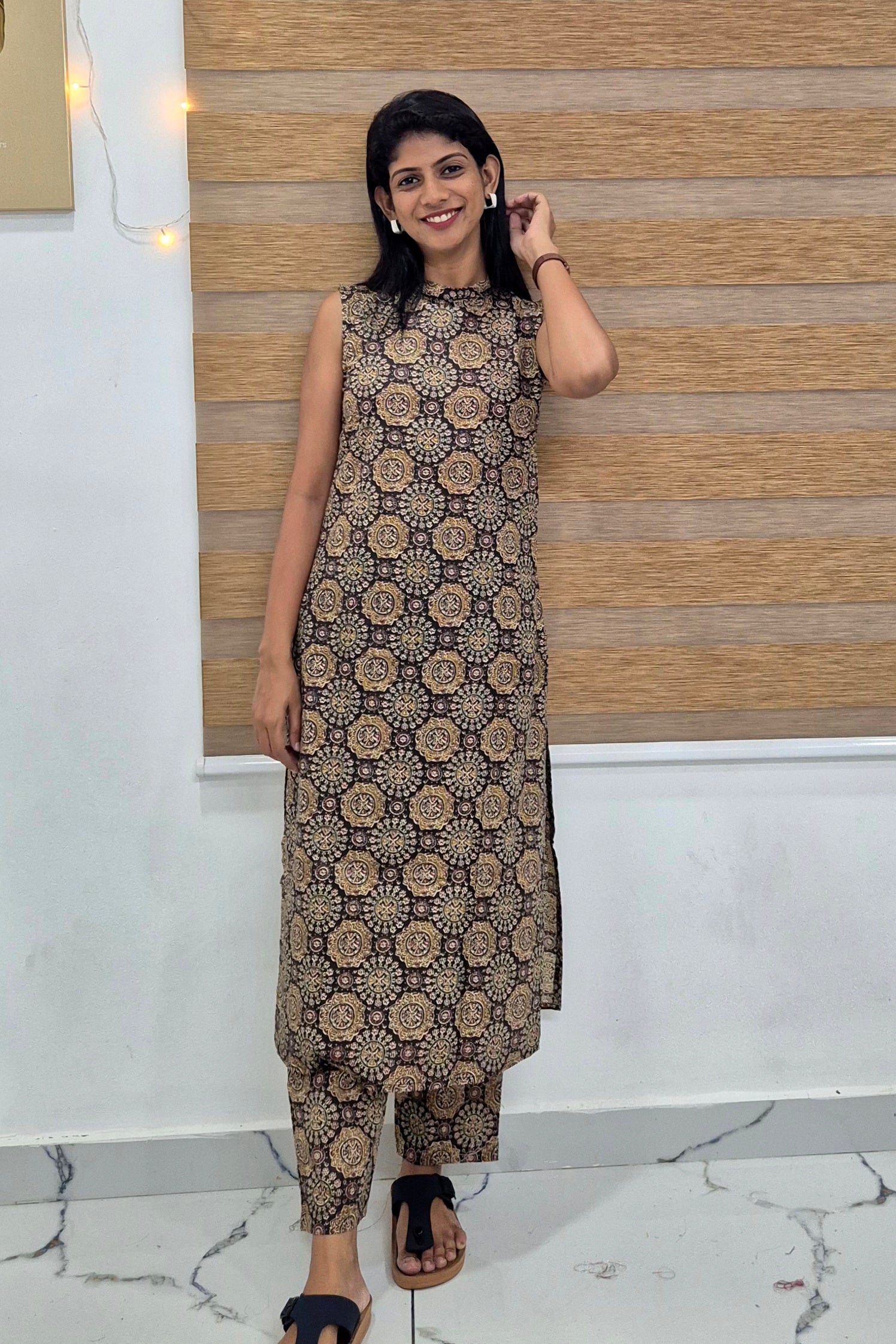 NR0210 - Halter Neck Co-Ord Set with Pocket
