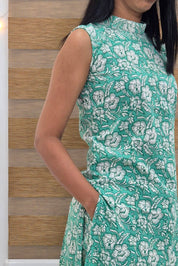 NR0193 - Halter Neck Co-Ord Set with Pocket