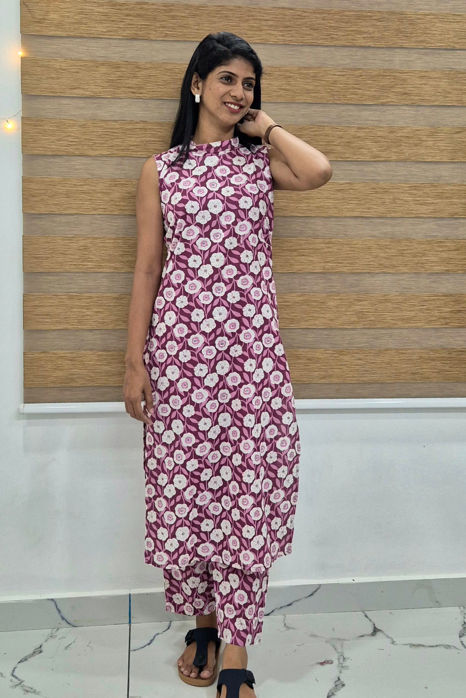 NR0202 - Halter Neck Co-Ord Set with Pocket