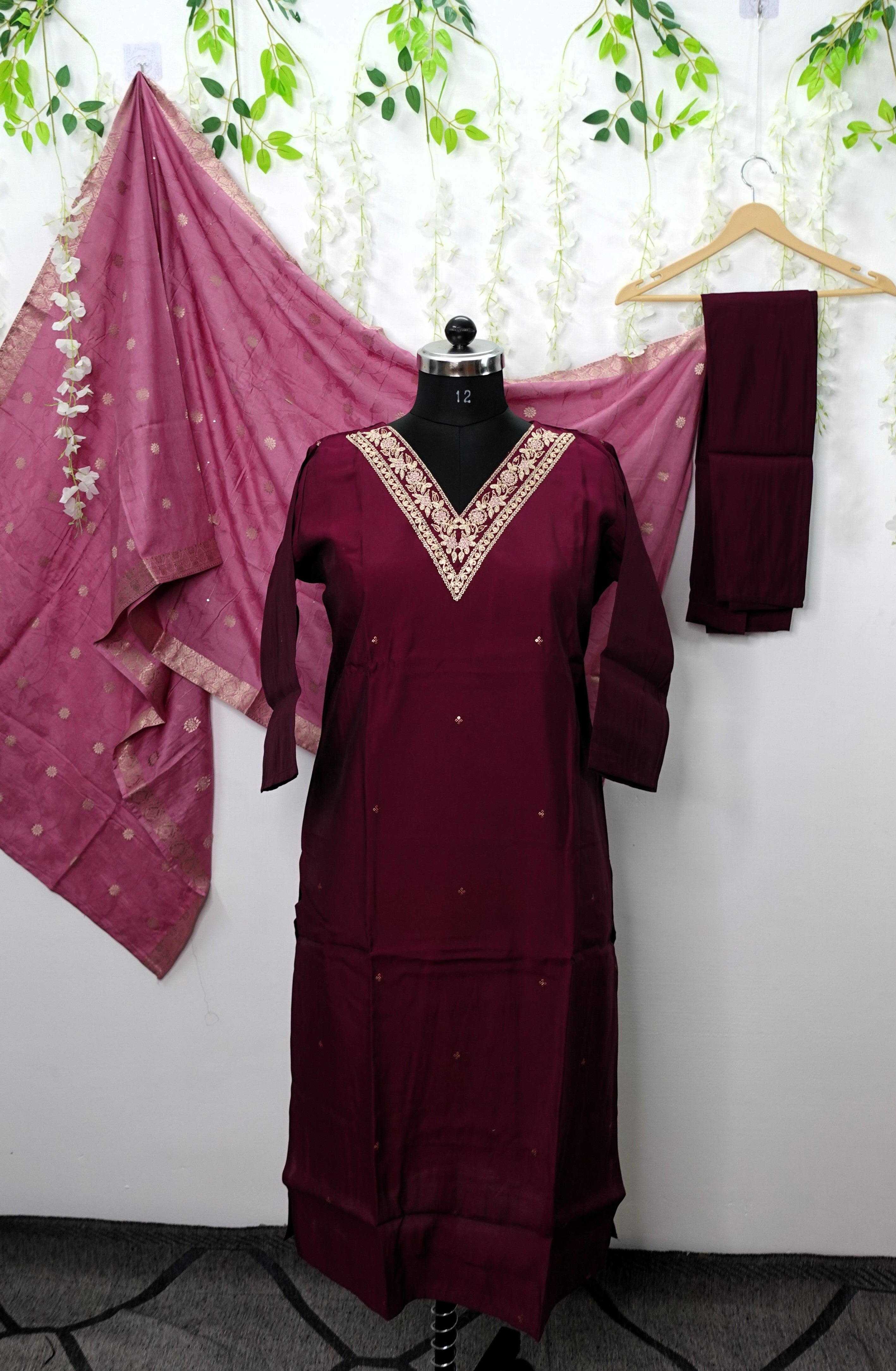 NR0007 - Roman Silk Kurta Set