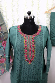 NR0005 - Hakoba Designer Kurta Set with Organza Dupatta