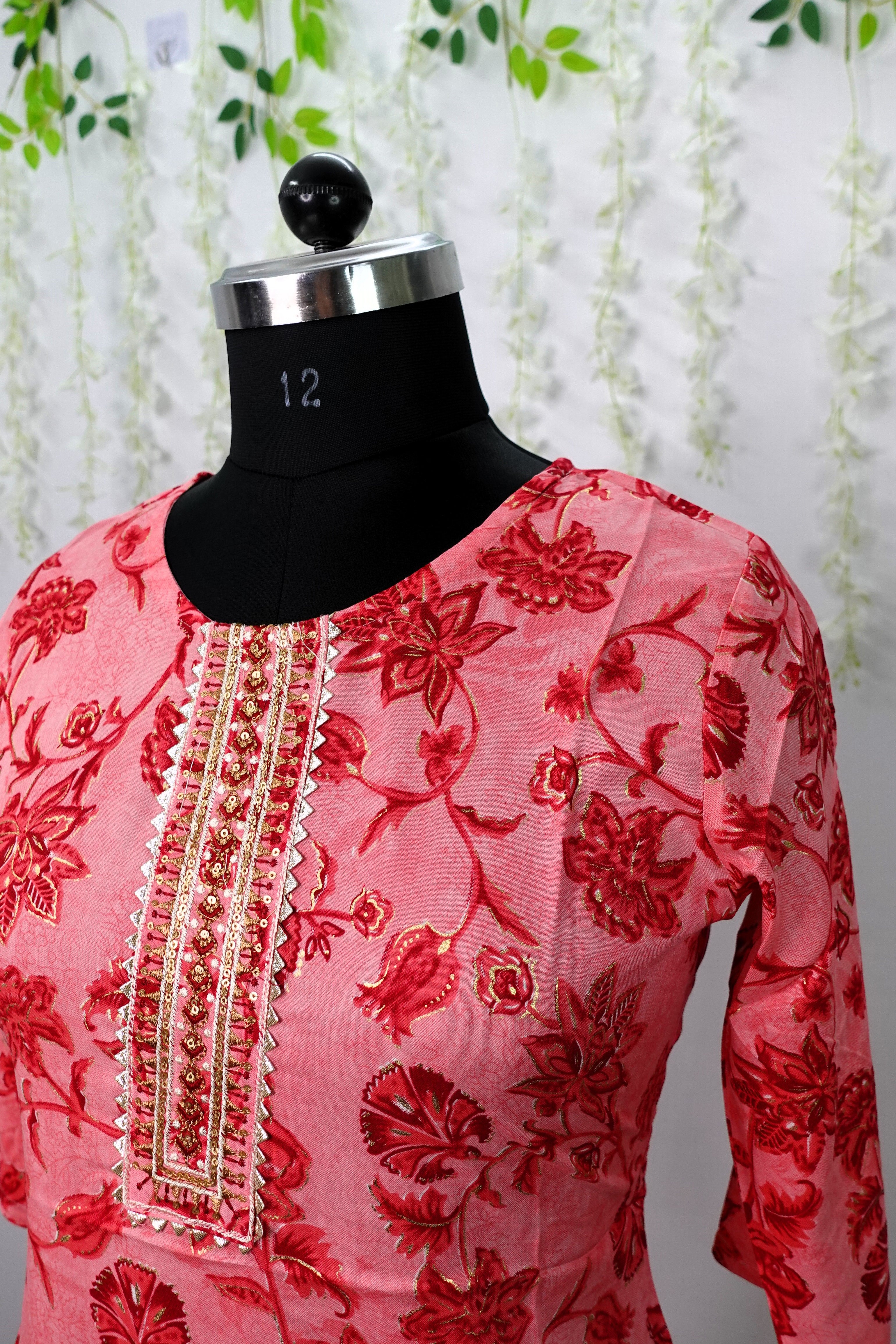 NR0063 - Rayon Kurta with Foil Print