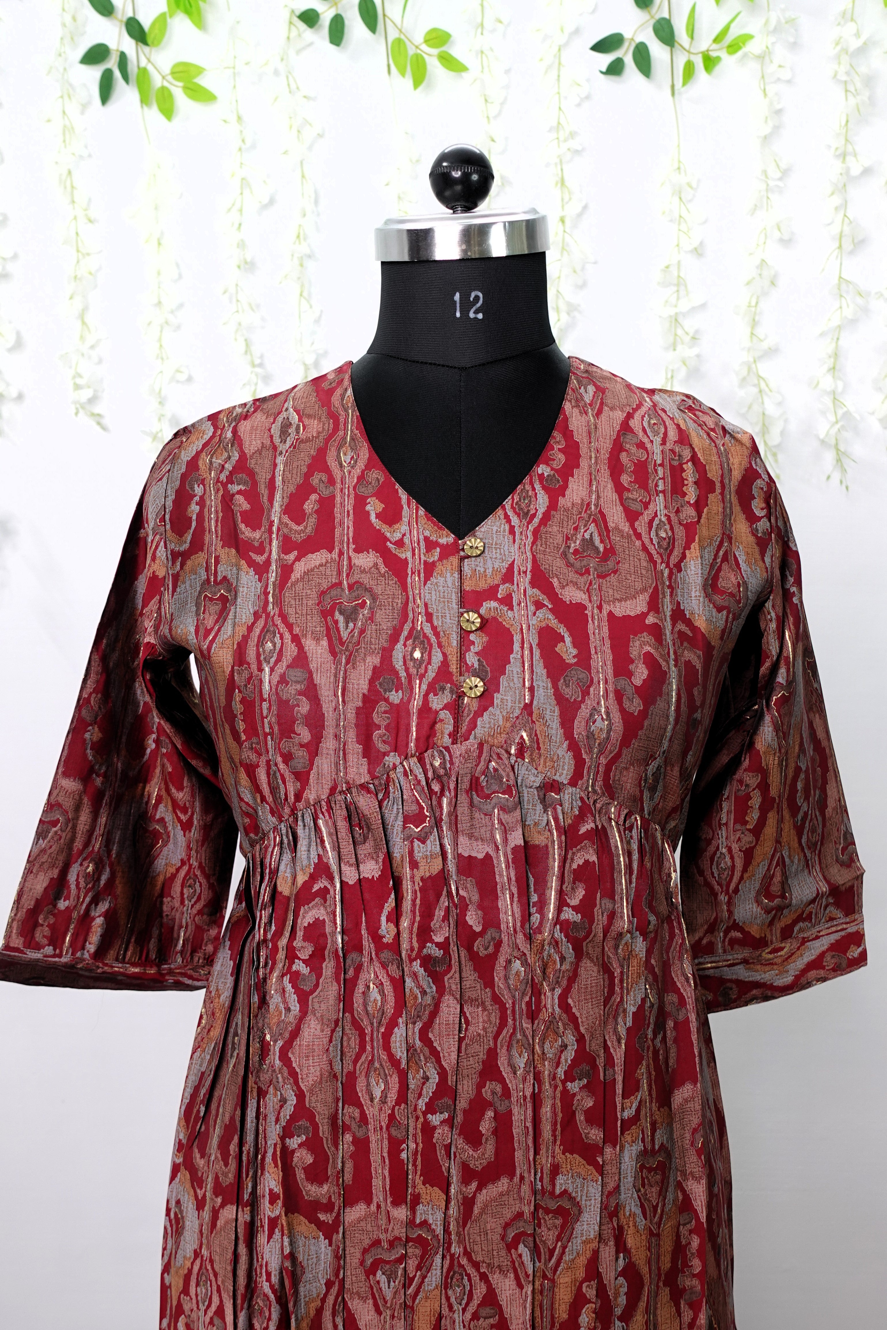 NR0072 - Silk Blend Aliya cut Kurti