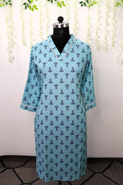 NR0057 - Rayon Kurta with Lace detailing