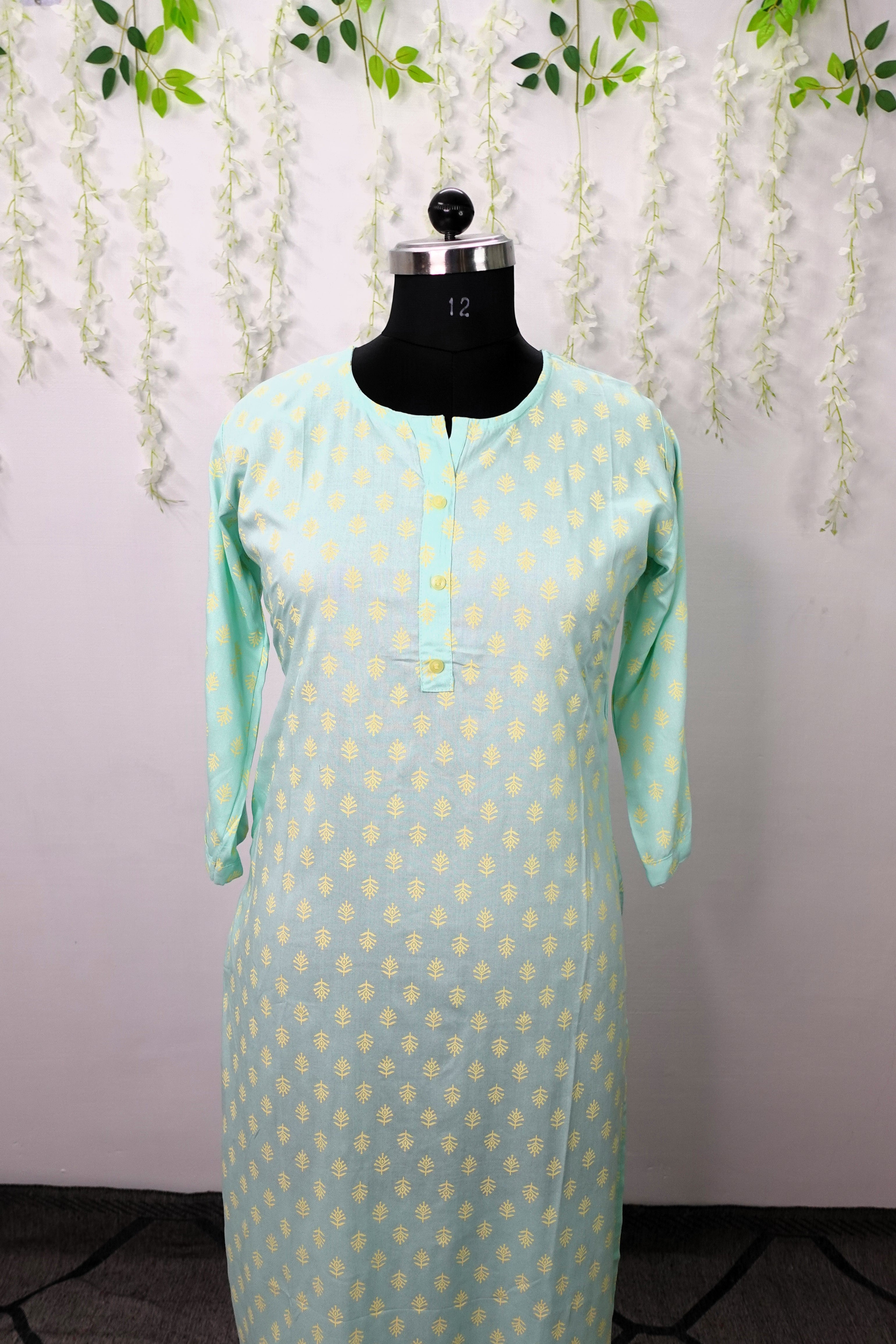 NR0041 - Rayon Kurta with Pocket