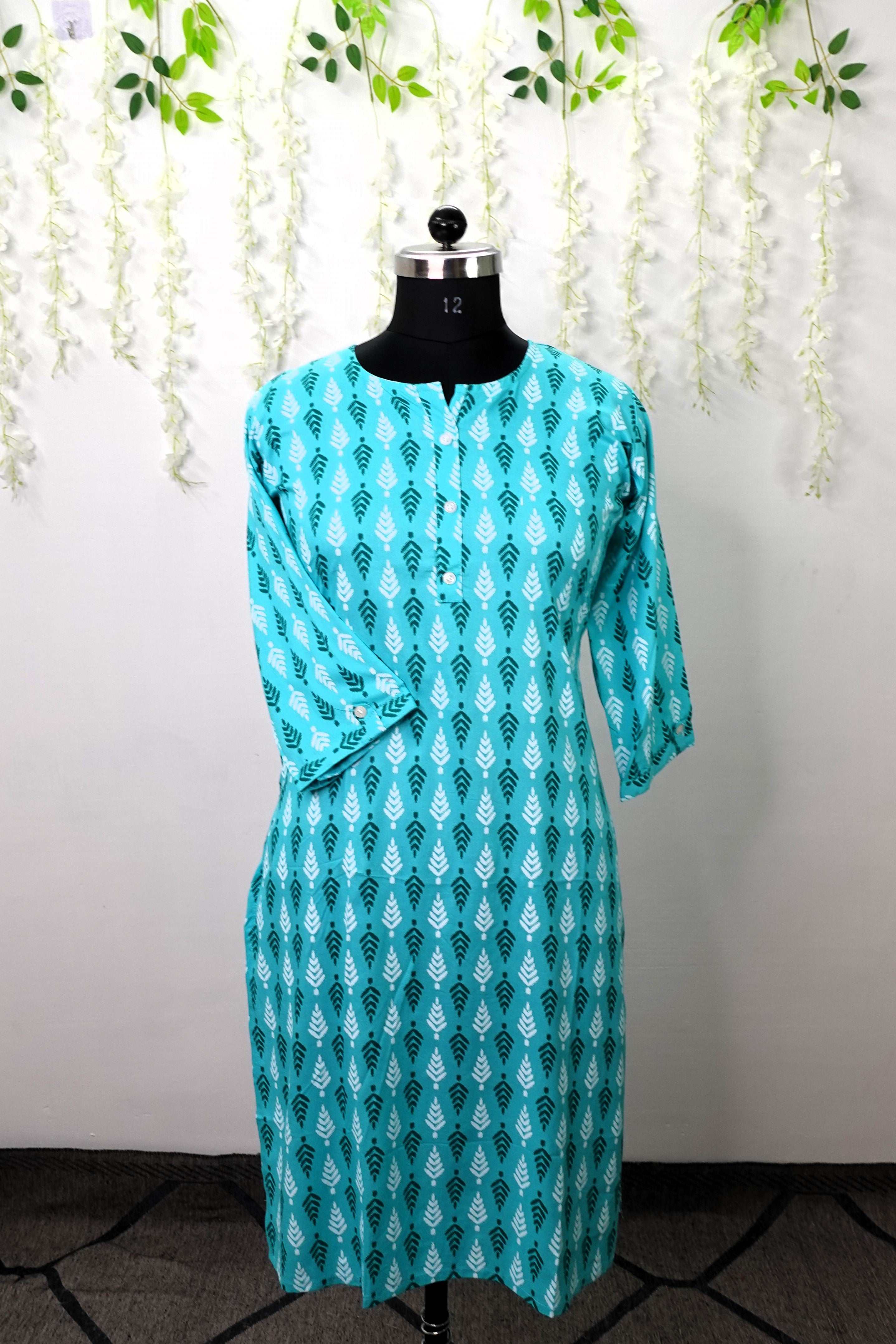 NR0048 - Rayon Kurta with Pocket