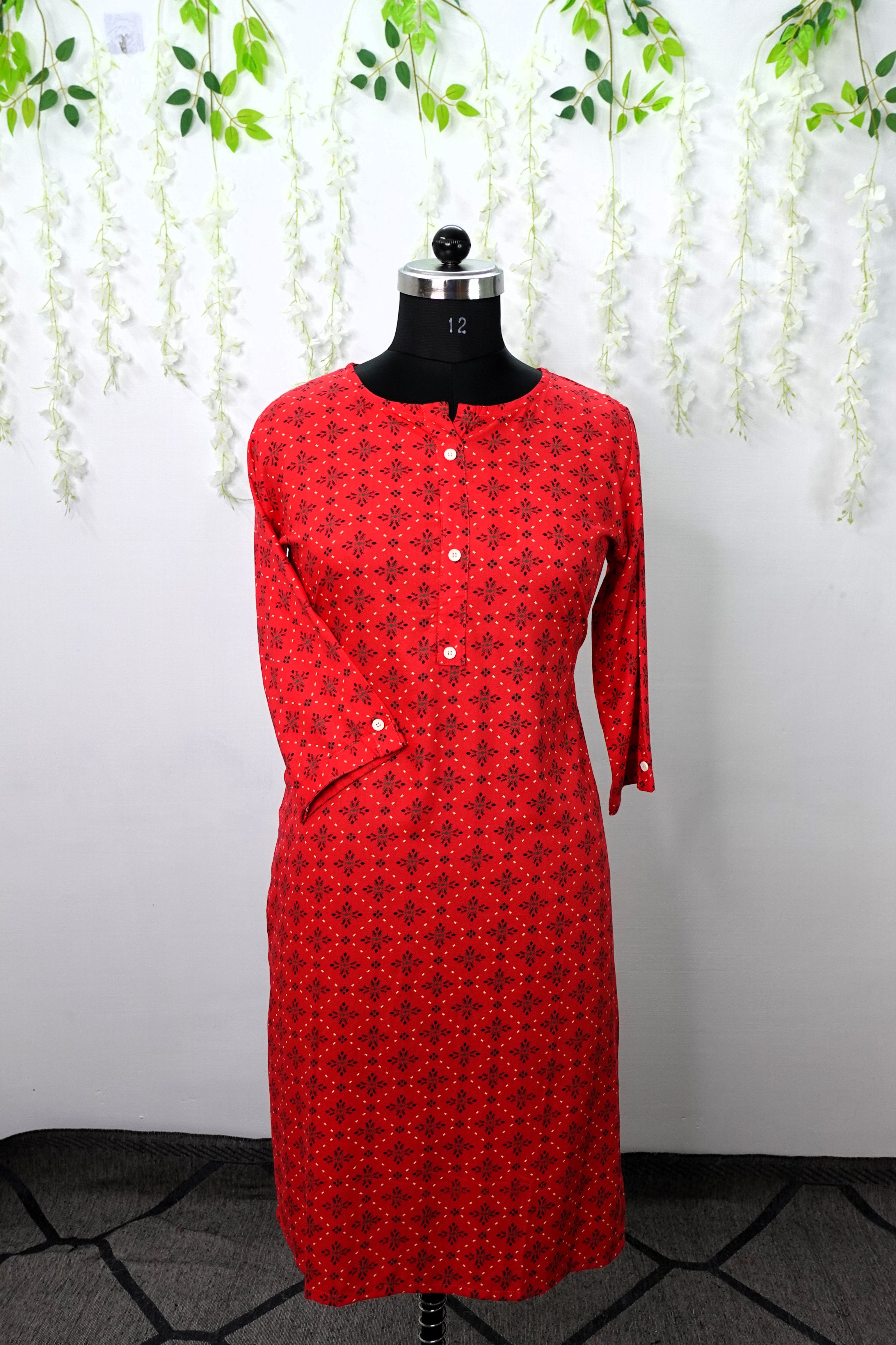 NR0047 - Rayon Kurta with Pocket