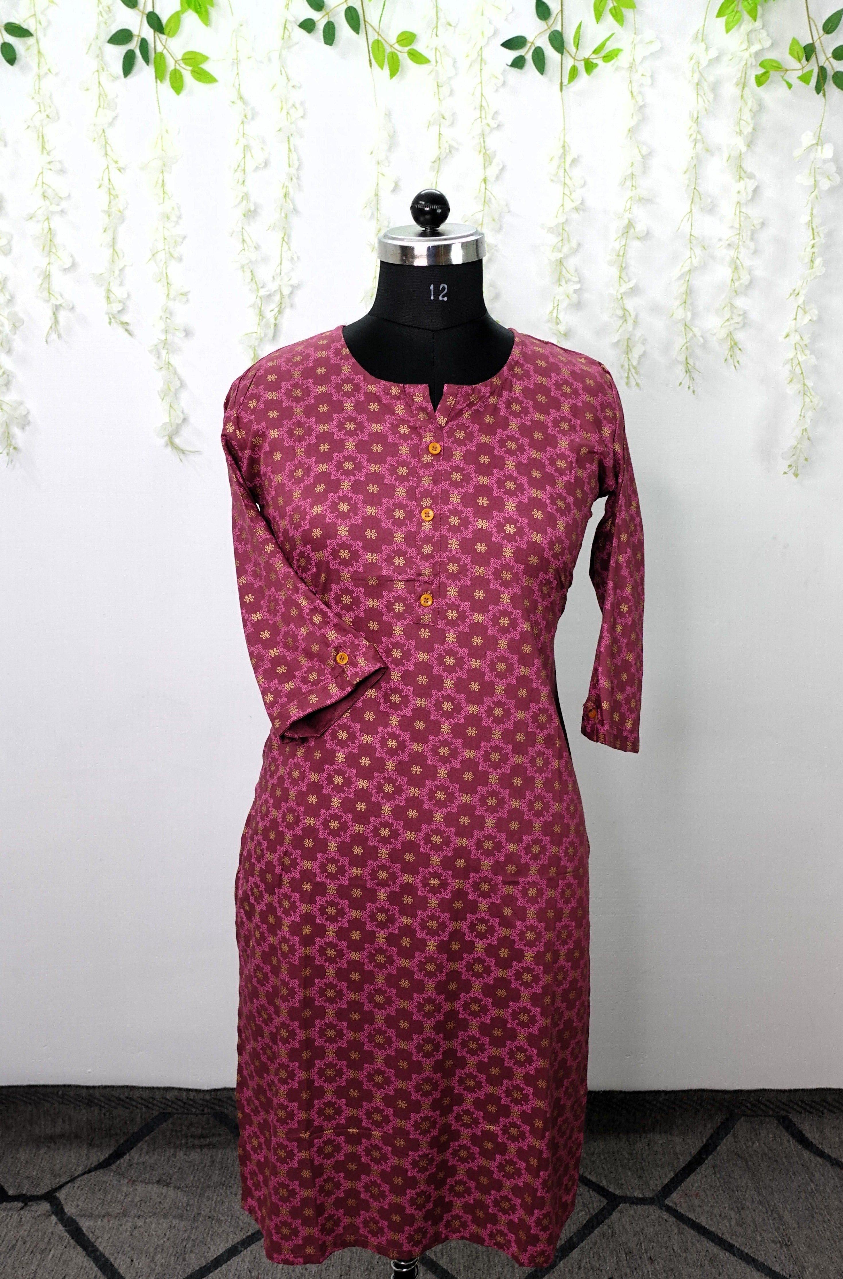 NR0044 - Rayon Kurta with Pocket