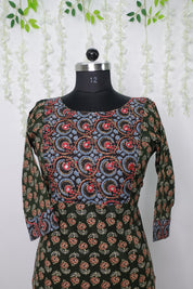 NR0053 - Ajrakh Kurti with Bead work