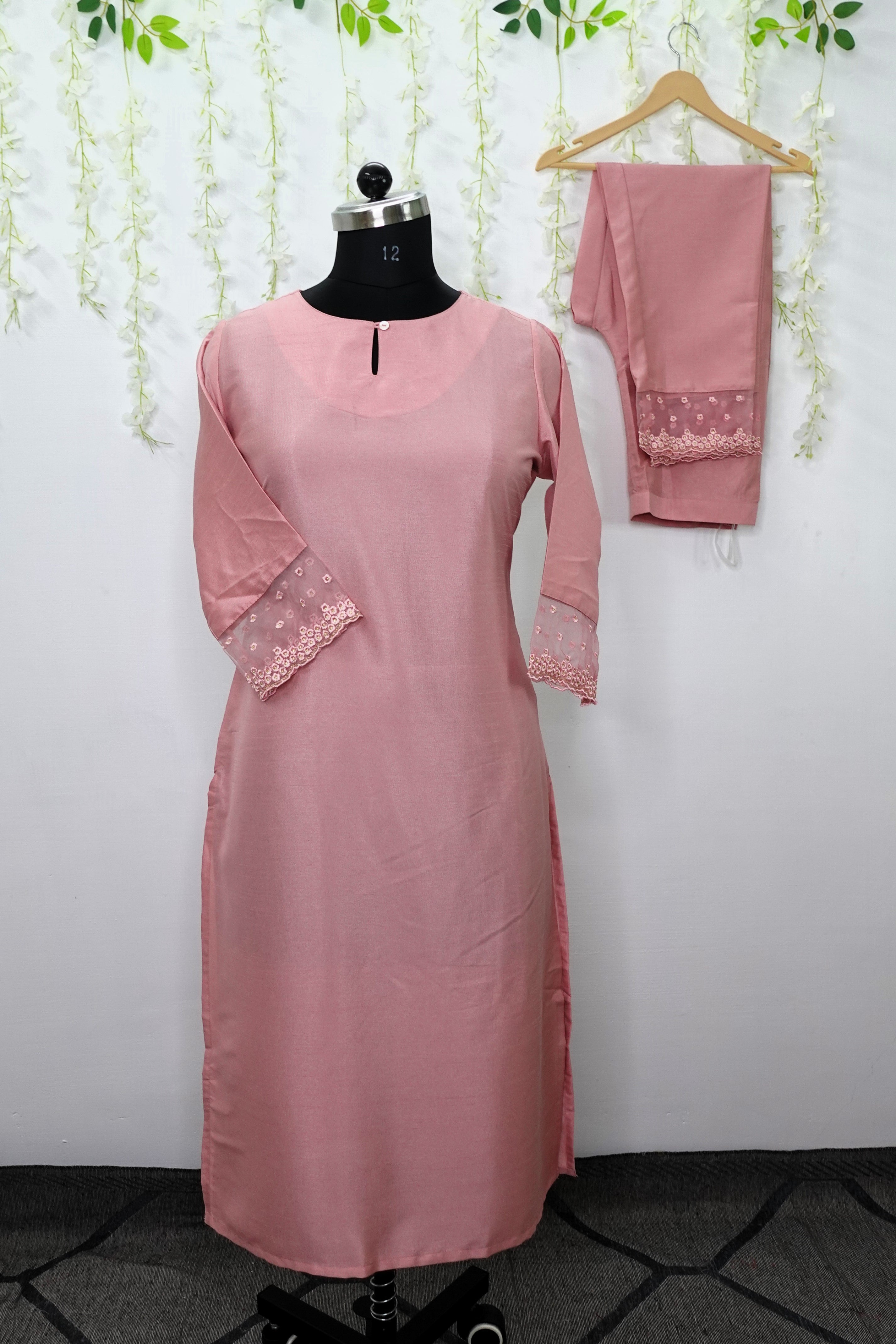 NR0036 - Poly Silk Kurta-Pant Set