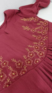 NR0113 - Popcorn Kurti with Floral Embroidery