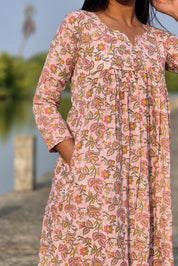 NR0166 - Co-ord Set Naira Cut (Pink)