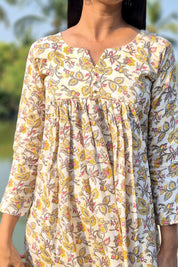 NR0165 - Co-ord Set Naira Cut (Yellow)
