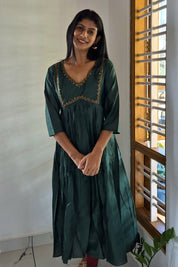 NR0019 - Silk Blend Kurta with Bead work