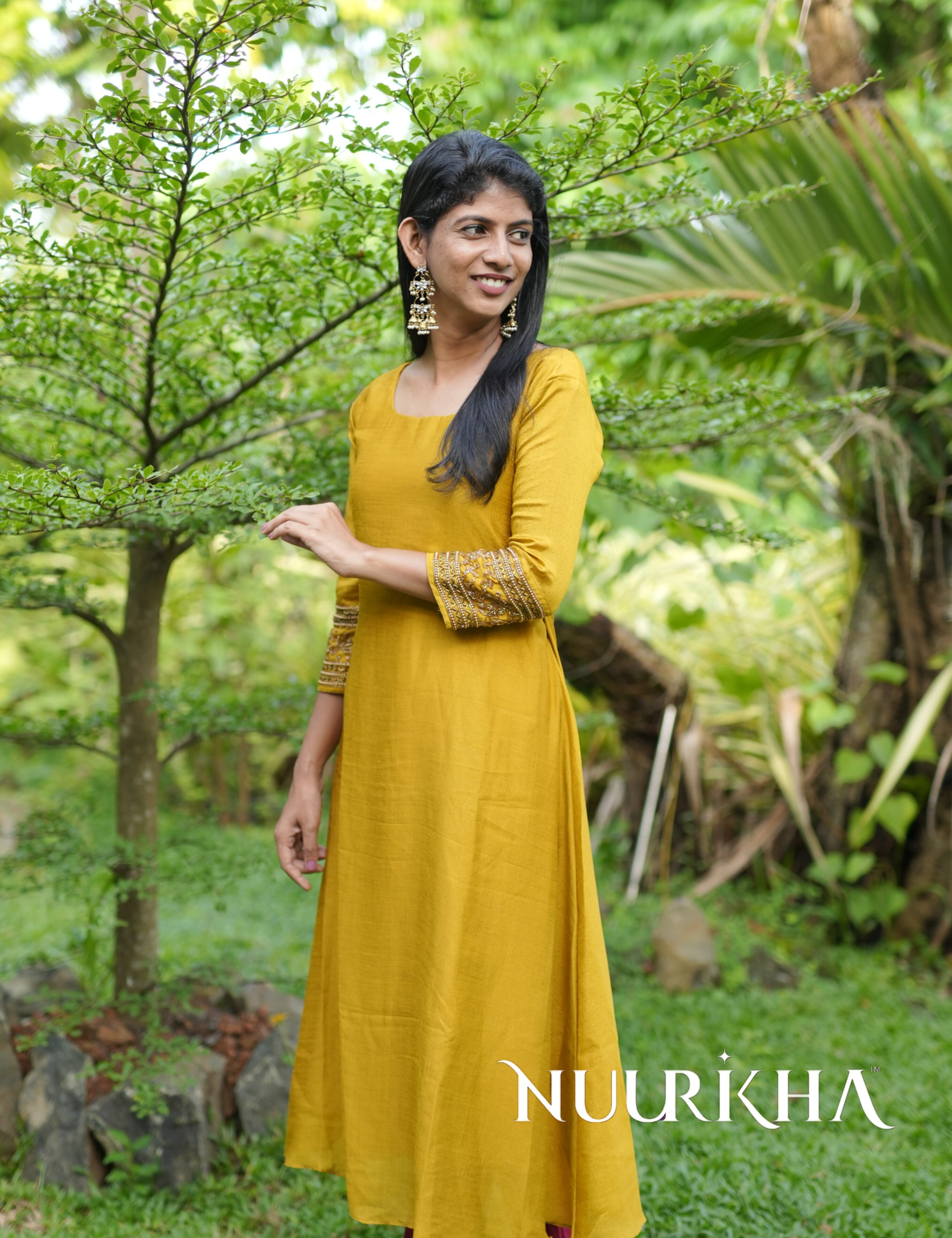 NR0097 - Rangoli Silk Kurta with Handwork