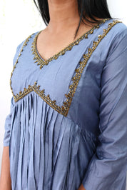 NR0019 - Silk Blend Kurta with Bead work