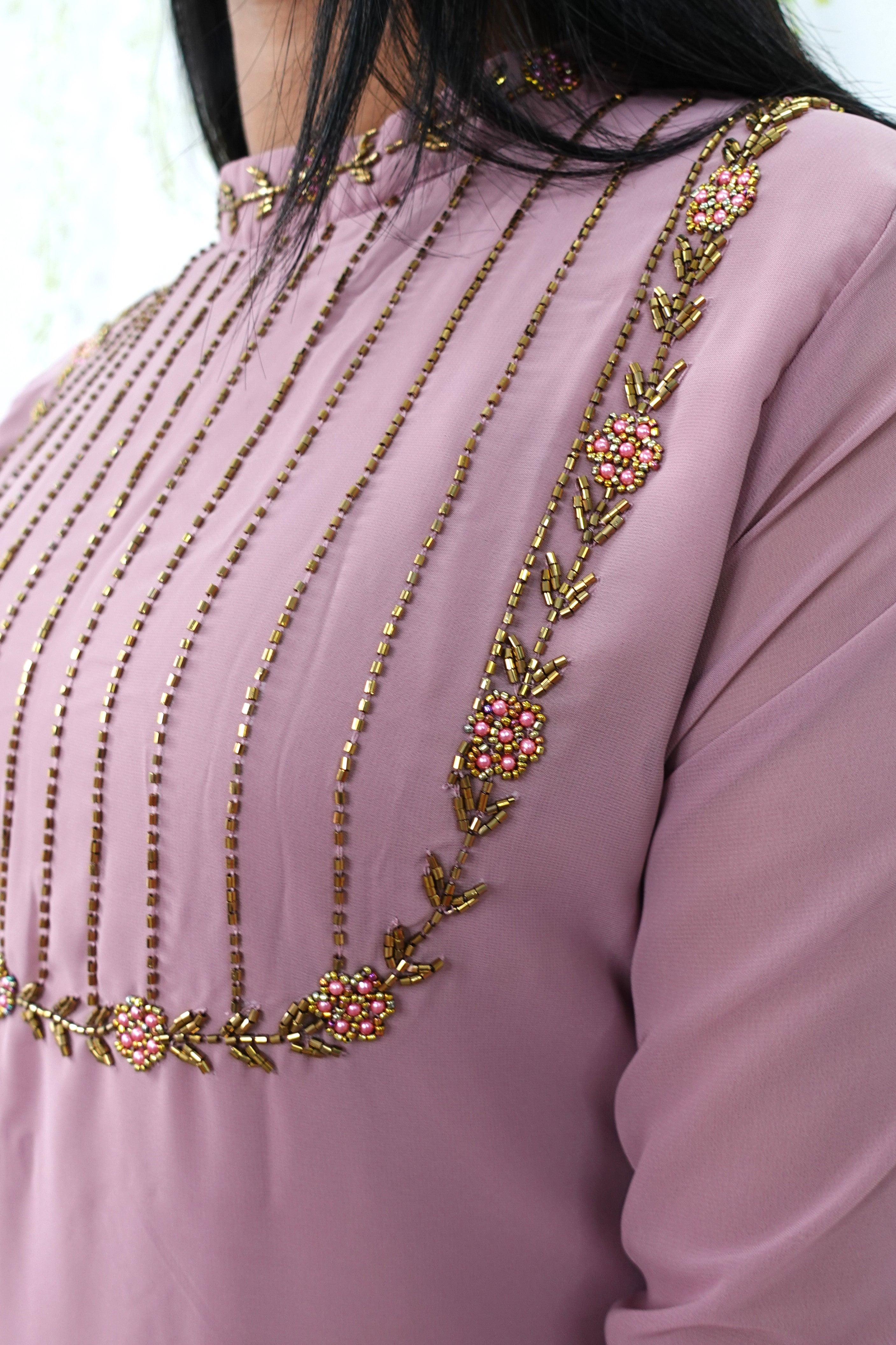 NR0009 Kurti with Bead work - Main Image