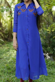 NR0119 -  Butterfly Handworked Kurta Dress