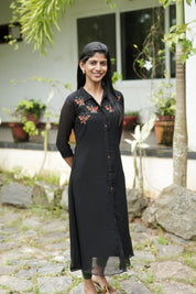 NR0119 -  Butterfly Handworked Kurta Dress